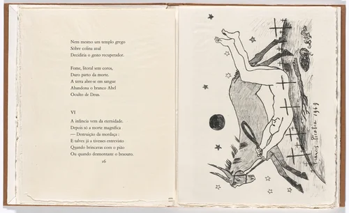 Plate 2 (page 17) from Janela do caos (Window of Chaos) by Francis Picabia, illustrated book, 1949