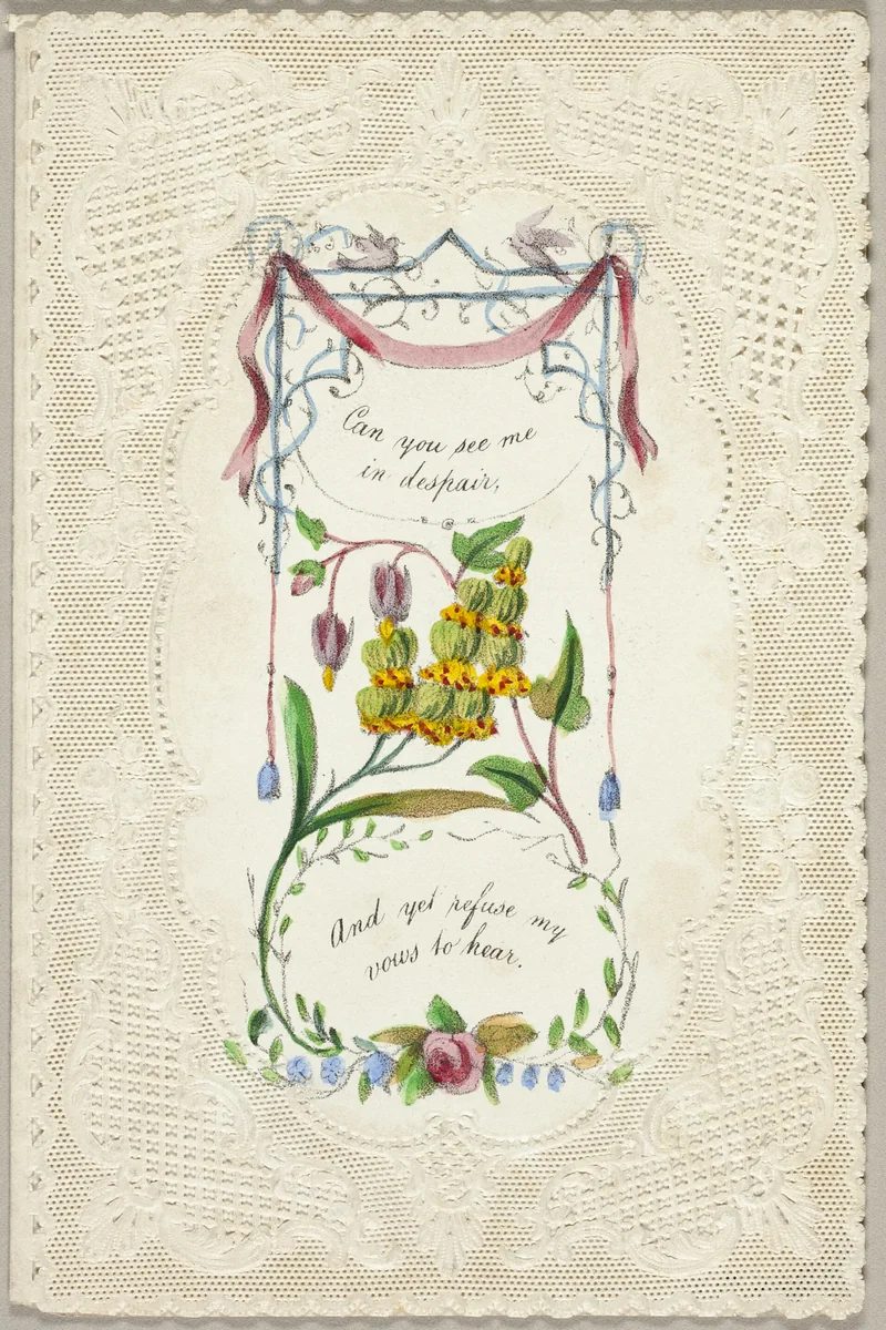 Can You See Me in Despair? (Valentine) by George Meek, other, 1835-1845