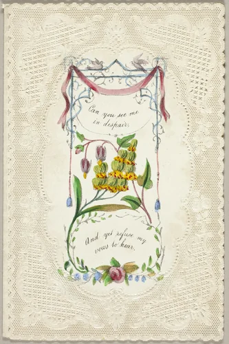 Can You See Me in Despair? (Valentine) by George Meek, other, 1835-1845