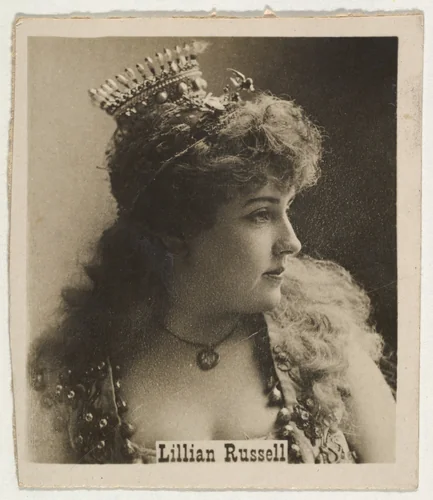 Lillian Russell, from the Actresses series (T123, Type 1), issued by Neil McCoull Co. by Neil McCoull Co., photograph, 1888-1915