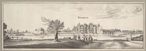 Richmond Palace by Wenceslaus Hollar, print, 1638