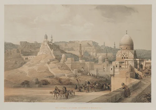 Egypt and Nubia, Volume III: The Citadel of Cairo, Residence of Mehemet Ali by Louis Haghe, print, 1849
