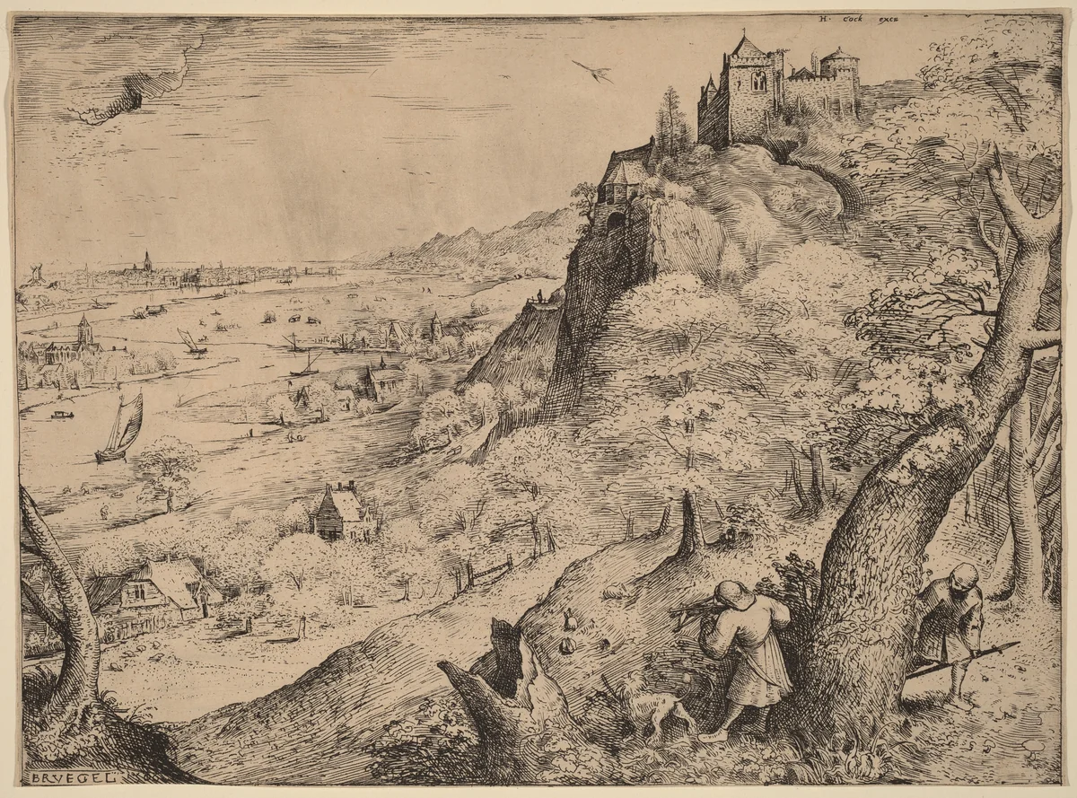 The Rabbit Hunters by Pieter Bruegel the Elder, print, 1560