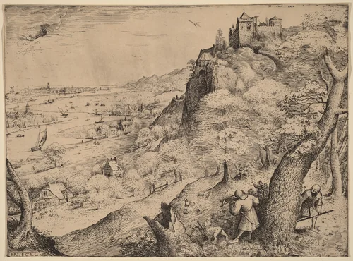 The Rabbit Hunters by Pieter Bruegel the Elder, print, 1560