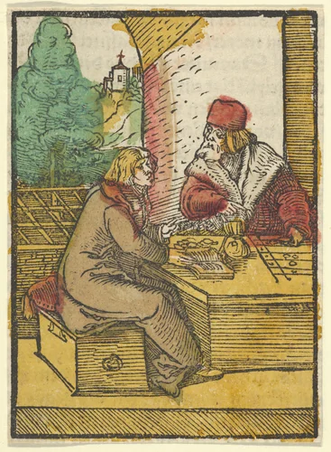 The Parable of the Rich Man and the Housekeeper, 2, from Das Plenarium by Hans Schäufelein, print, 1517