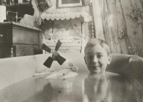 My Hydroplane with Aerial Propellor by Jacques-Henri Lartigue, photograph, 1904