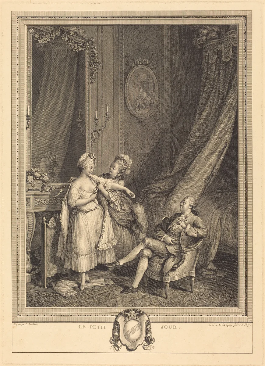 Le Petit Jour by Nicolas Delaunay; Sigmund Freudenberger, print, 1779