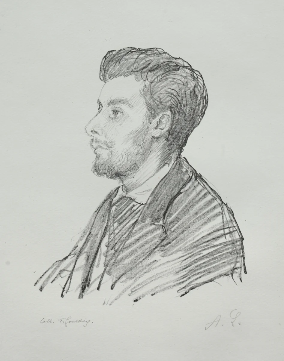 Frédéric Régamey by Alphonse Legros, print, 1857-1911