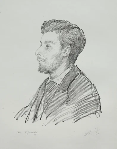 Frédéric Régamey by Alphonse Legros, print, 1857-1911