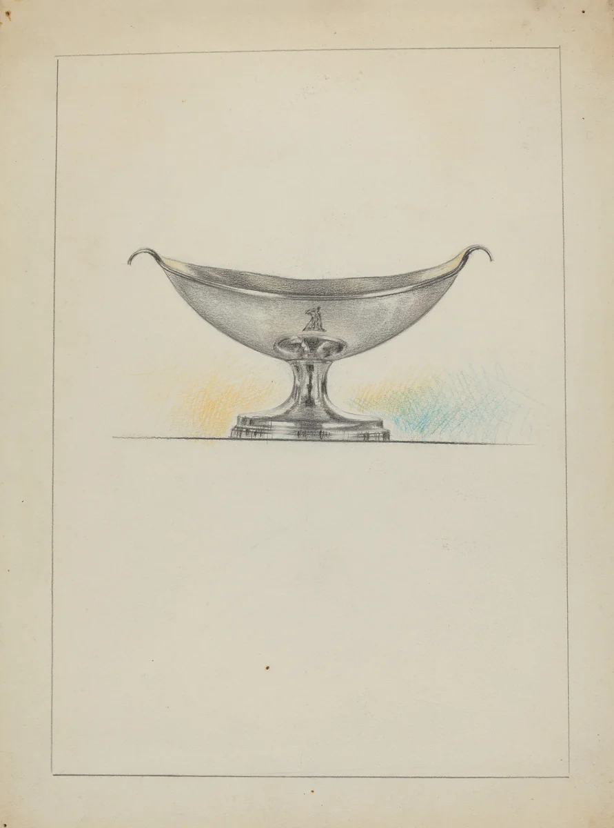 Silver Salt Cellars by Vincent Carano, index of american design, 1936