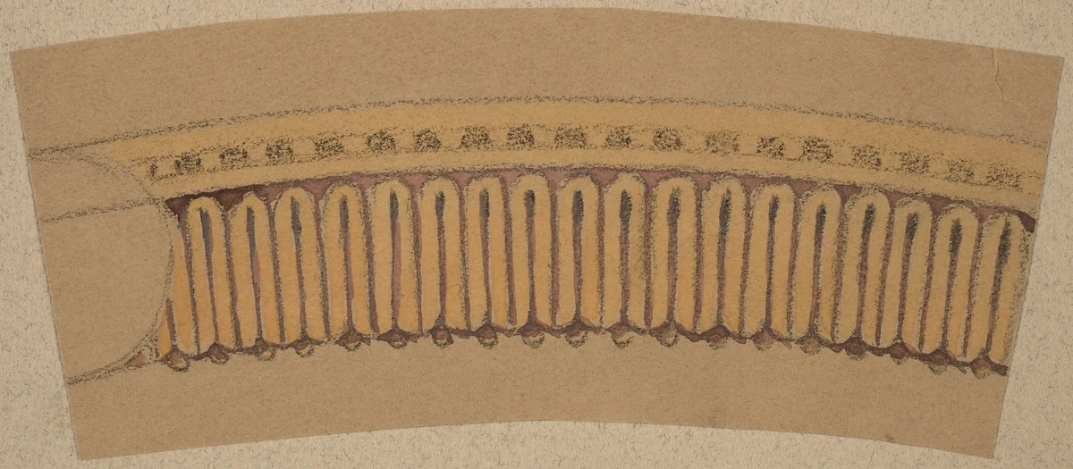 Study for a Border Design by Charles Sprague Pearce, drawing, 1890-1897