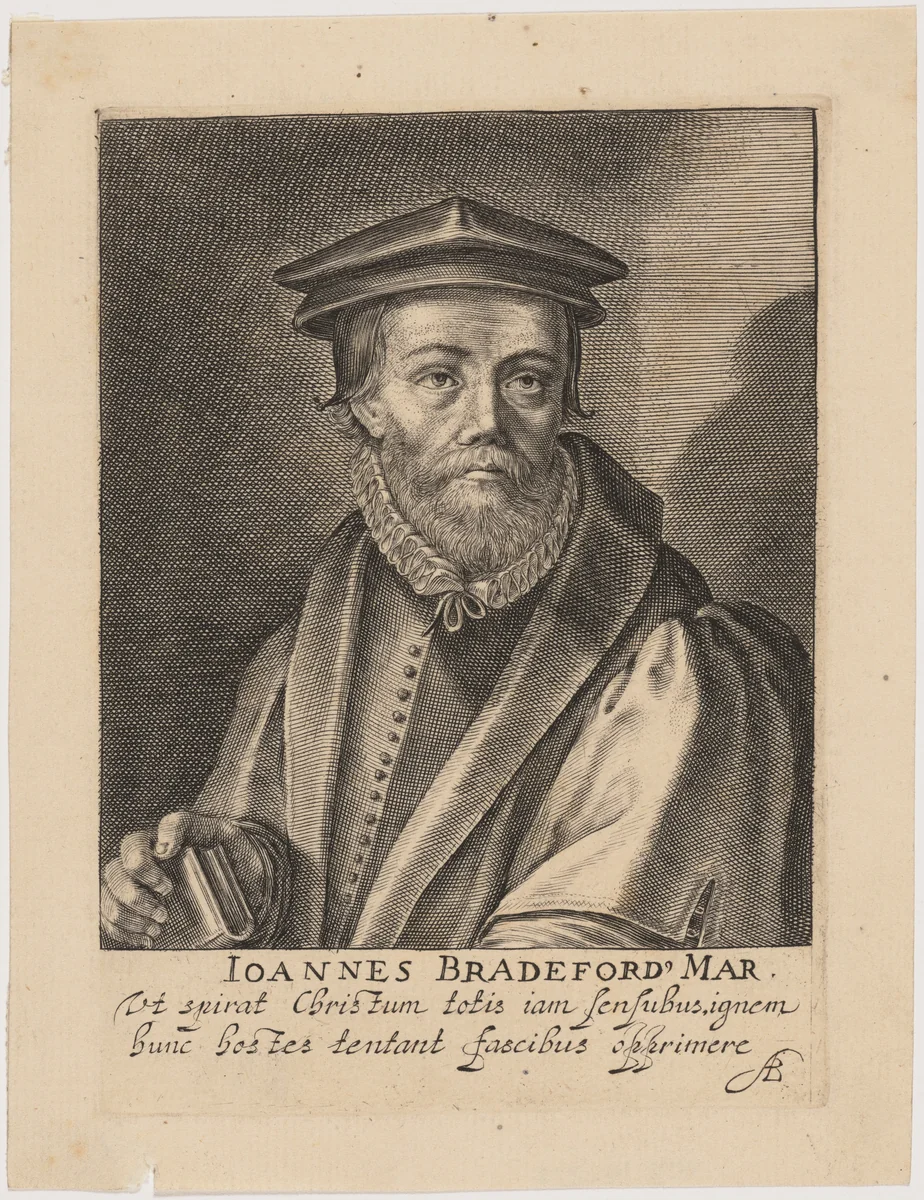 John Bradford, Protestant Martyr by Magdalena van de Passe
Willem de Passe, print, 1620