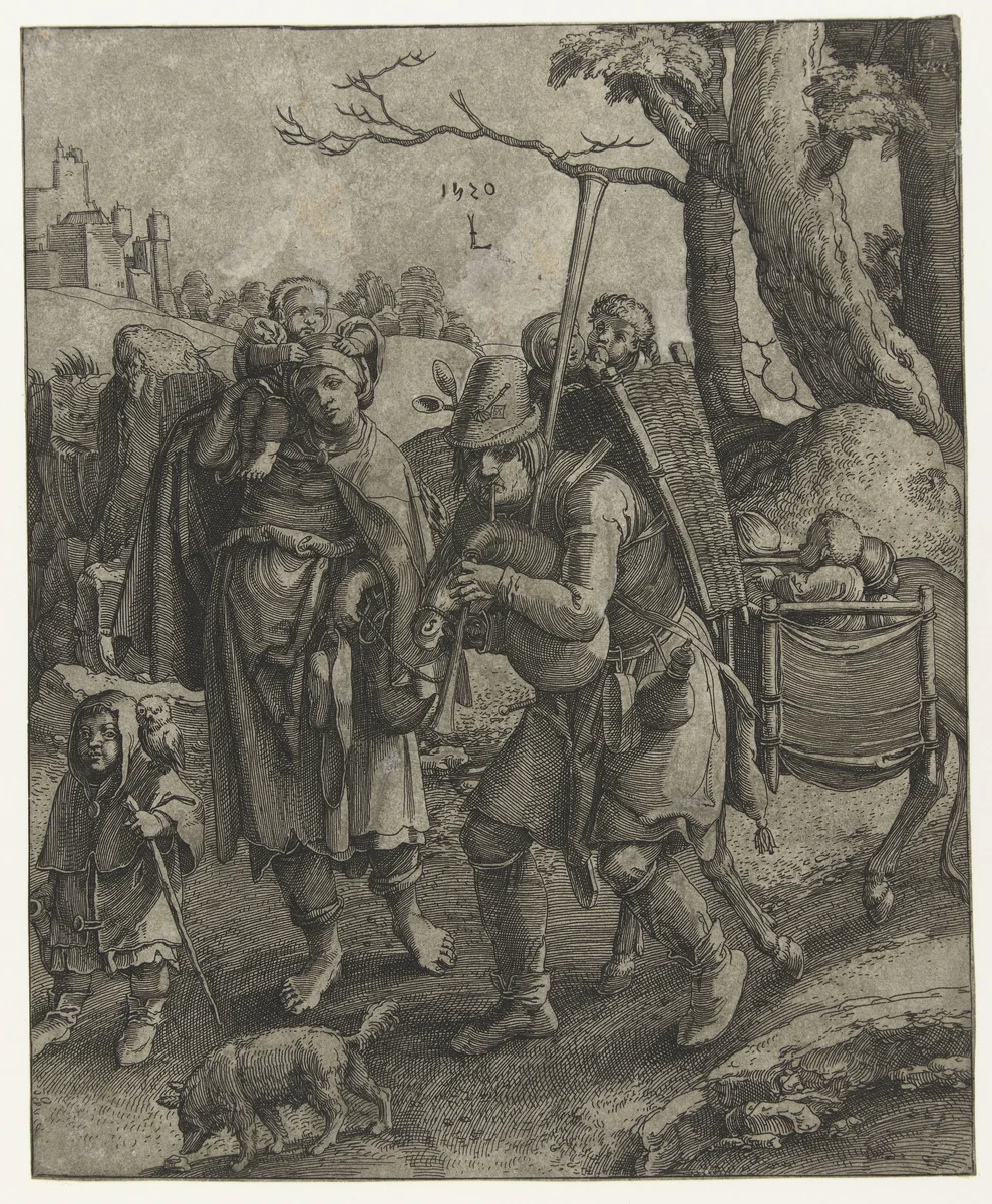 Uilenspiegel: de bedelaarsfamilie by anonymous, print, 1520-1583