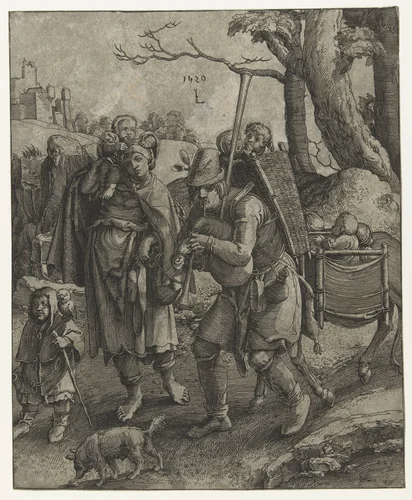 Uilenspiegel: de bedelaarsfamilie by anonymous, print, 1520-1583