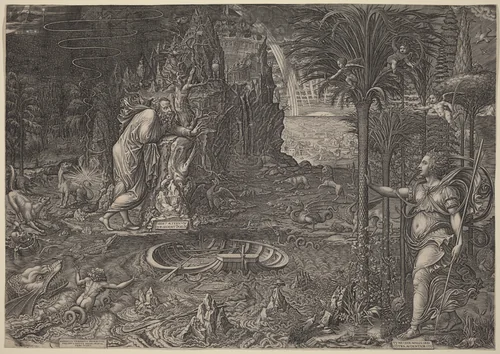 Allegory of Life by Giorgio Ghisi, print, 1561
