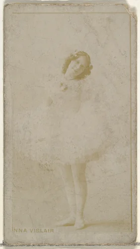 Anna Vislair, from the Actors and Actresses series (N145-8) issued by Duke Sons & Co. to promote Duke Cigarettes by W. Duke, Sons & Co., photograph, 1890-1895
