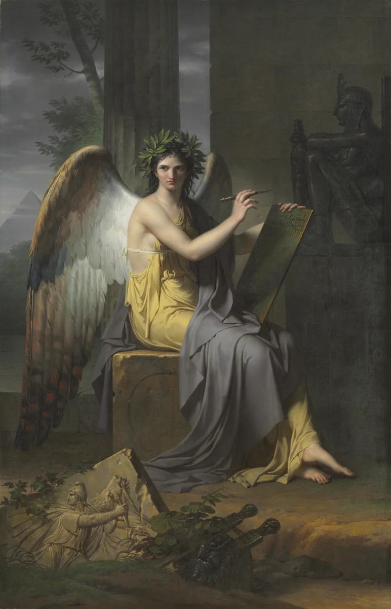 Clio, Muse of History by Charles Meynier, painting, 1800