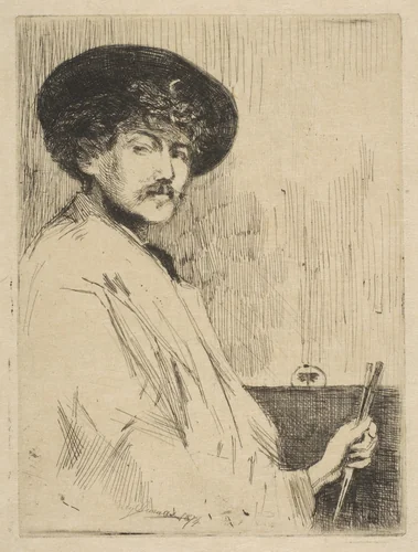James McNeill Whistler by Percy Thomas, print, 1874