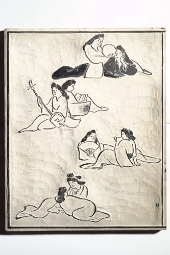 Facsimile of Woodblock for an illustrated Page of a Book by Keisai by Kuwagata Keisai (鍬形蕙斎), print, 1800-1824