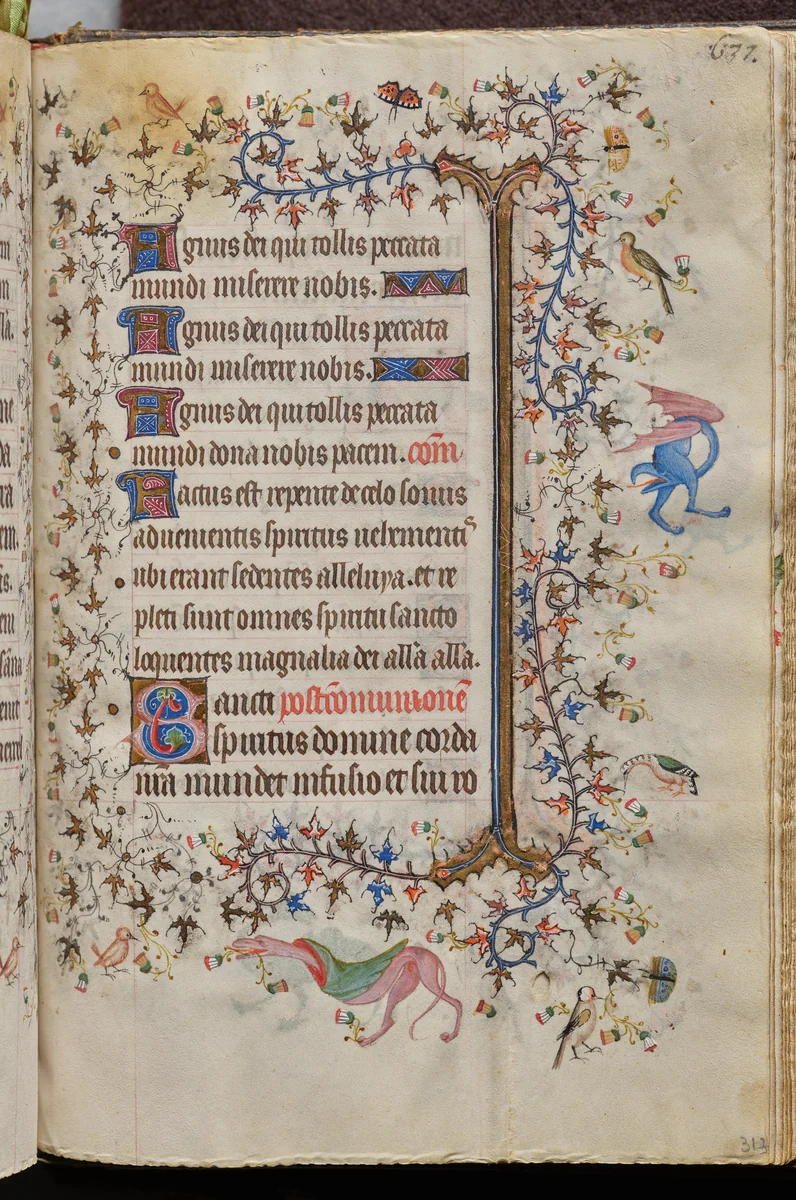 Hours of Charles the Noble, King of Navarre (1361-1425), fol. 313r, Text by Master of the Brussels Initials and Associates, book, 1400-1410