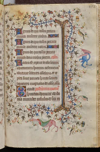 Hours of Charles the Noble, King of Navarre (1361-1425), fol. 313r, Text by Master of the Brussels Initials and Associates, book, 1400-1410