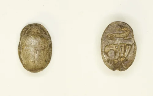 Scarab: Rabbit with Hathor Sistrum by Egyptian, other, -1550--525