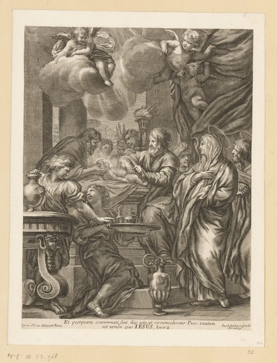 Besnijdenis van Jezus by anonymous, print, 1665-1698