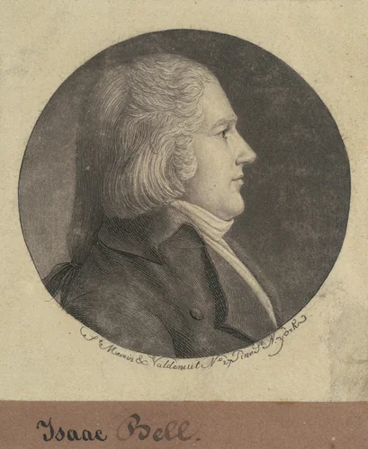 Isaac Bell by Charles B. J. Févret de Saint-Mémin, print, 1797