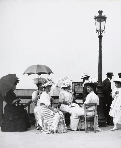 Mme. Roussel and Her Friends at Villerville by Jacques-Henri Lartigue, photograph, 1906
