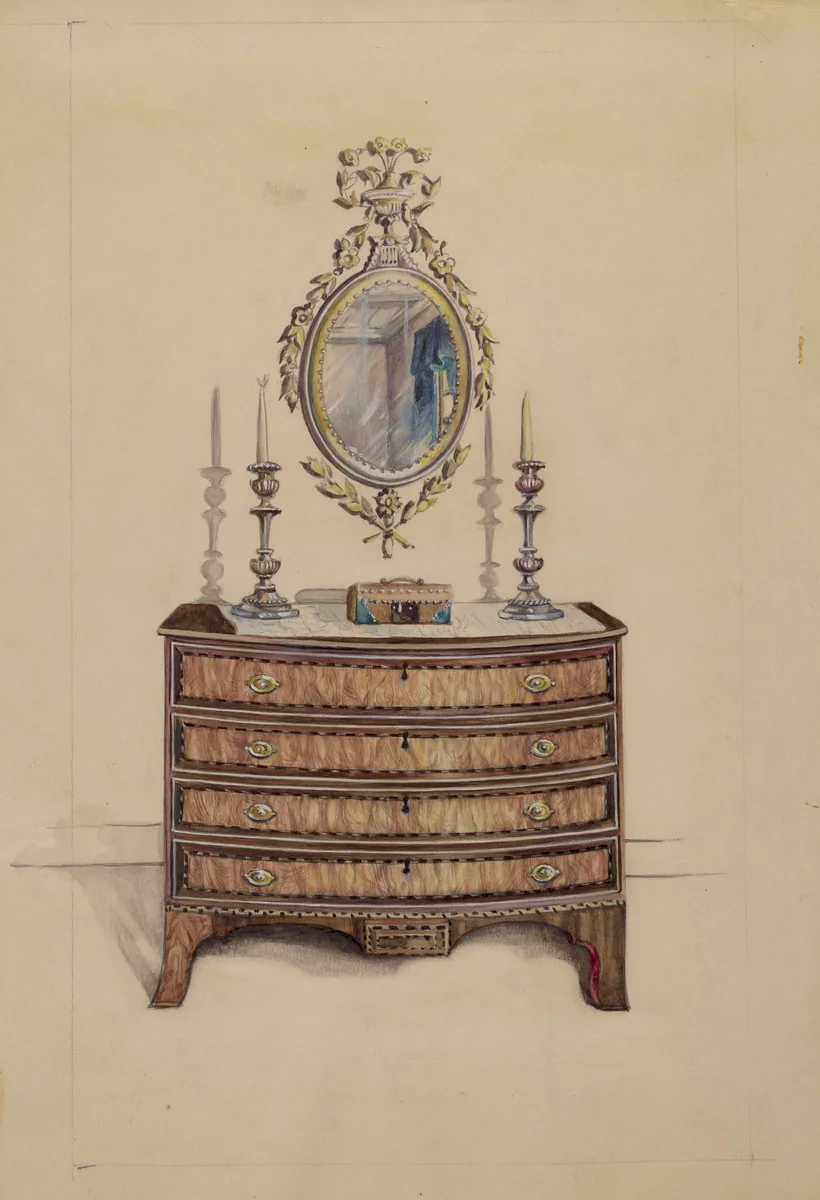 Chest of Drawers by American 20th Century, index of american design, 1935-1942