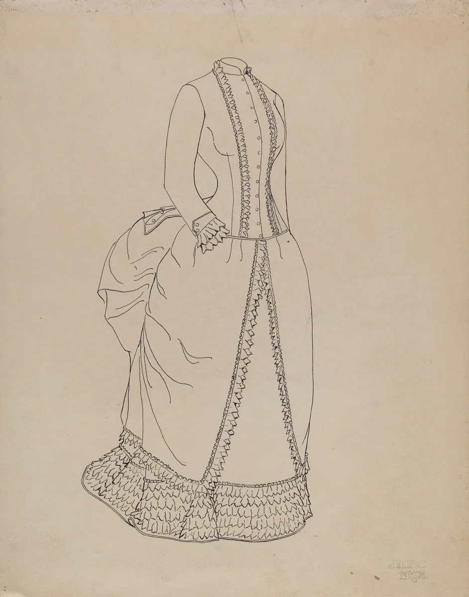 Dress by Julie C. Brush, index of american design, 1937