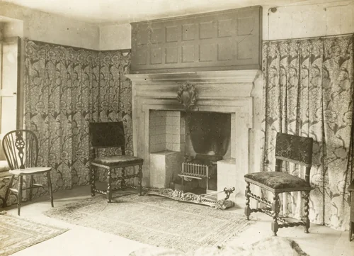 Kelmscott Manor: The Green Room by Frederick Evans, photograph, 1896