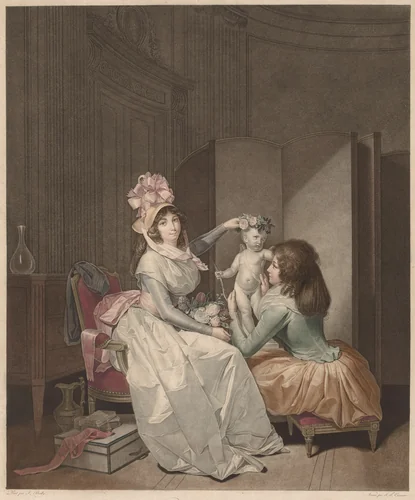 Love Crowned by Frédéric Cazenave, print, 1793-1843