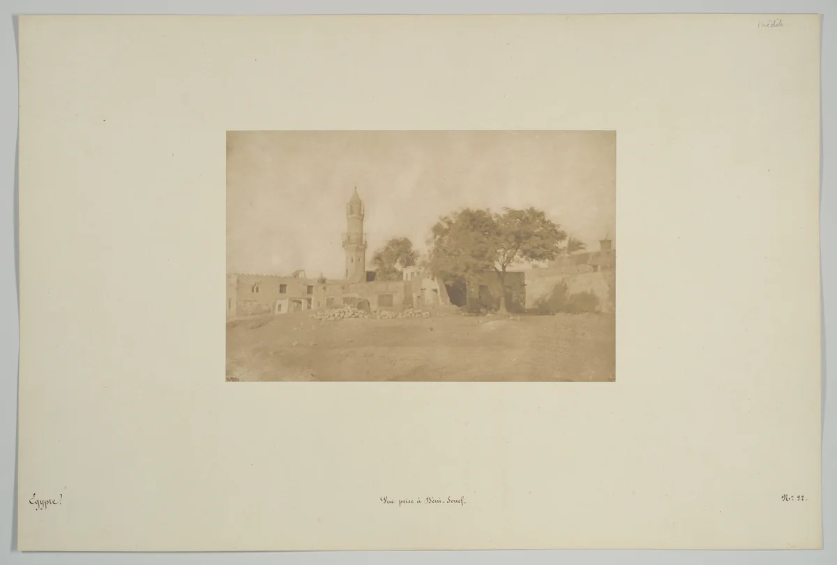Vue prise à Béni-Souef by Maxime Du Camp, photograph, 1850