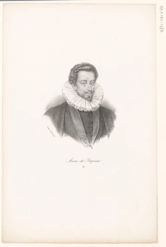 Portret van Anne de Joyeuse by anonymous, print, 1818-1842