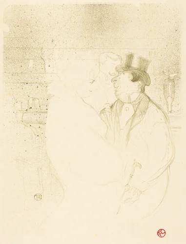 Ida Heath at the Bar (Ida Heath au bar) by Henri de Toulouse-Lautrec, print, 1894