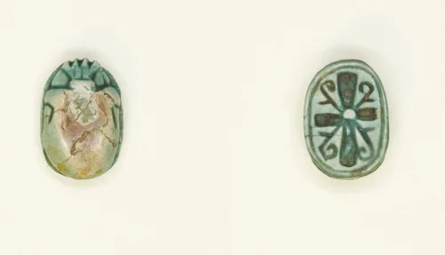 Scarab: Cross Pattern by Egyptian, other, -1650--1550