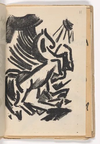 Plate (folio 12) from Vzorval' (Explodity) by Olga Rozanova, illustrated book, 1913