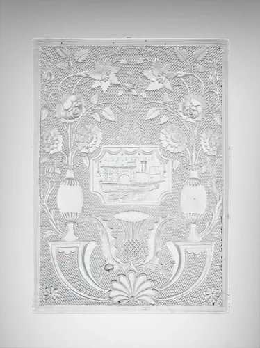 Windowpane by Wheeling Flint Glass Works, artwork, 1833-1836