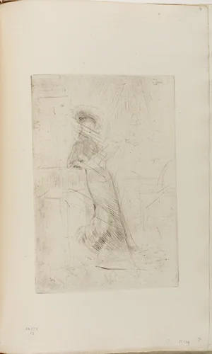 A Lady at a Window by James McNeill Whistler, print, 1875-1877