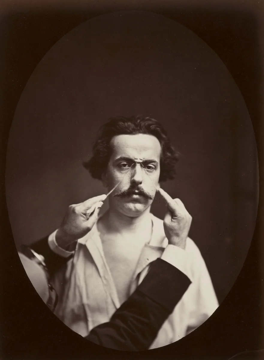 Plate 16 from the chapter The Muscle of Aggression by Guillaume Duchenne de Boulogne, Adrien Tournachon, photograph, 1852