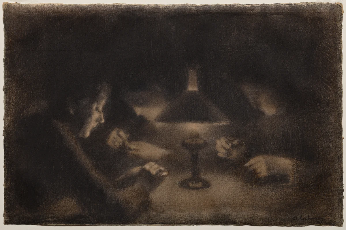 Evening by Albert-Charles Lebourg, drawing, 1874-1884