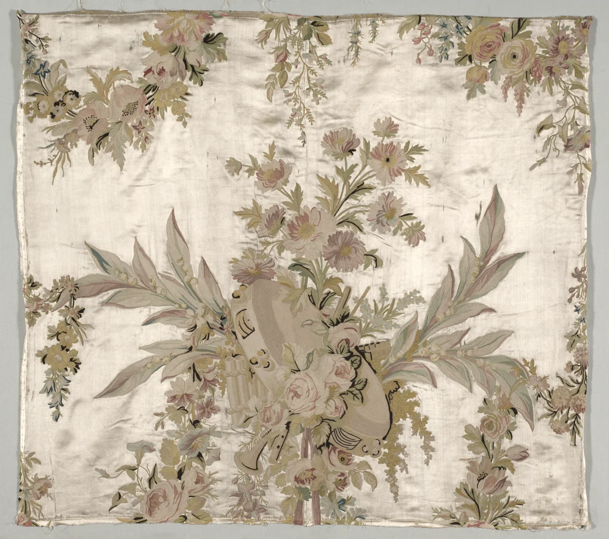 Coverlet Fragment by Philippe de Lasalle, textile, 1755-1775