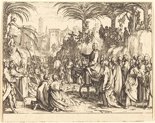 The Entry into Jerusalem by Jacques Callot, print, 1635