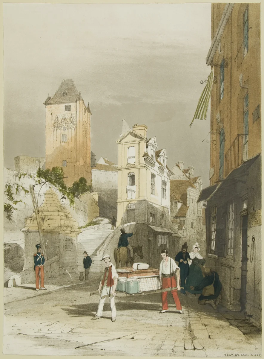 Picturesque Architecture in Paris, Ghent, Antwerp, Touen, etc. by Thomas Shotter Boys, print, 1839