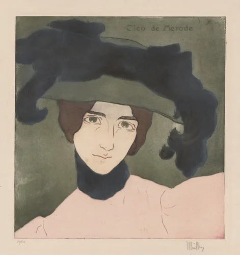Cléo de Mérode by Alfredo Müller, print, 1898-1908