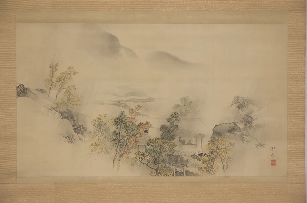 Autumn Landscape by Okamoto Toyohiko, painting, 1800-1845