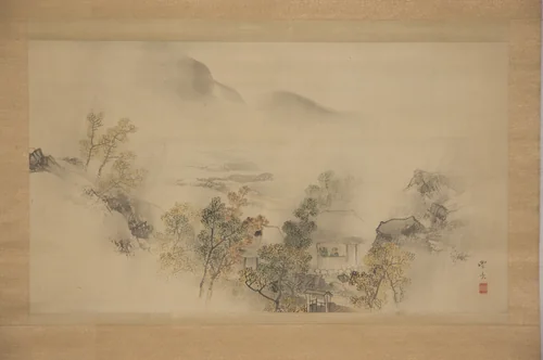 Autumn Landscape by Okamoto Toyohiko, painting, 1800-1845