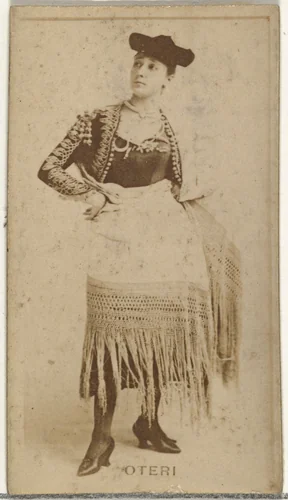 Miss Oteri, from the Actors and Actresses series (N145-8) issued by Duke Sons & Co. to promote Duke Cigarettes by W. Duke, Sons & Co., photograph, 1890-1895