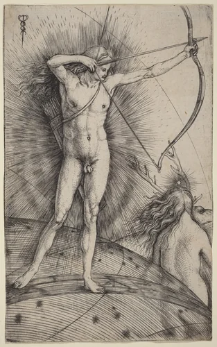 Apollo and Diana by Jacopo de' Barbari, print, 1503-1504